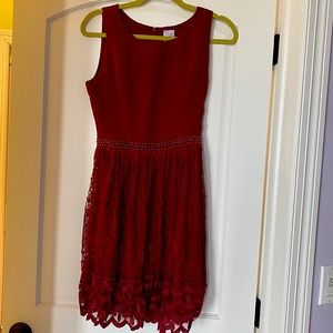 Burgundy Holiday Dress